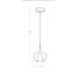 GRACE C CLEAR LAMPA WISZĄCA 	AZ6294 AZZARDO